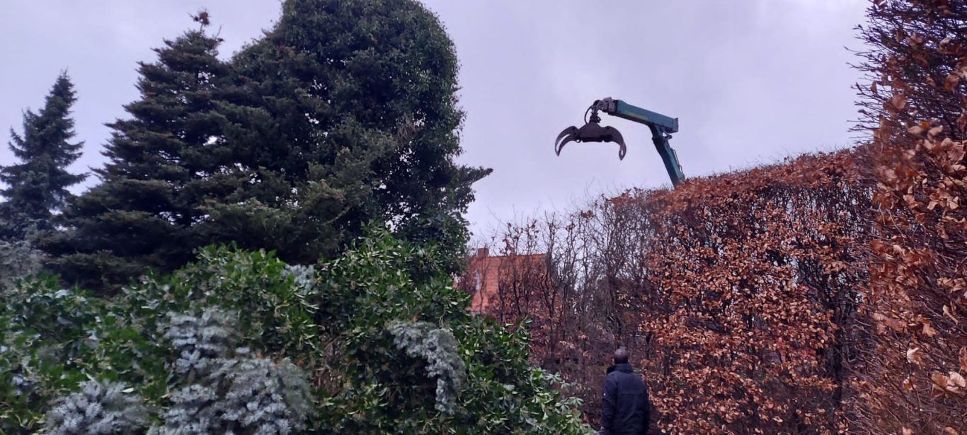 Rückewagen mit Kran Rückewagen mit Kran